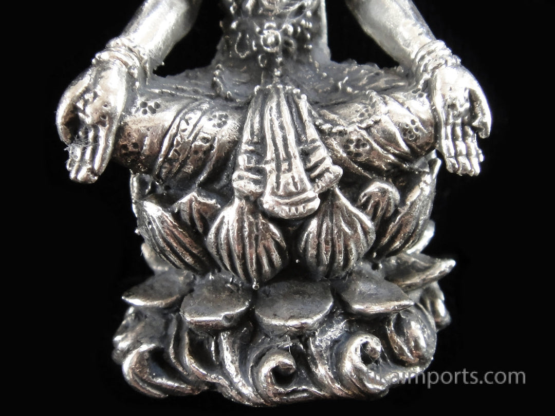 Brass Deity Statuette - Large - Seated Lakshmi