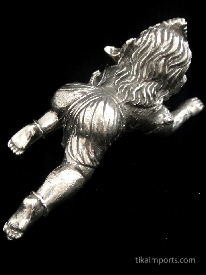 Brass Deity Statuette - Large - Crawling Ganesh