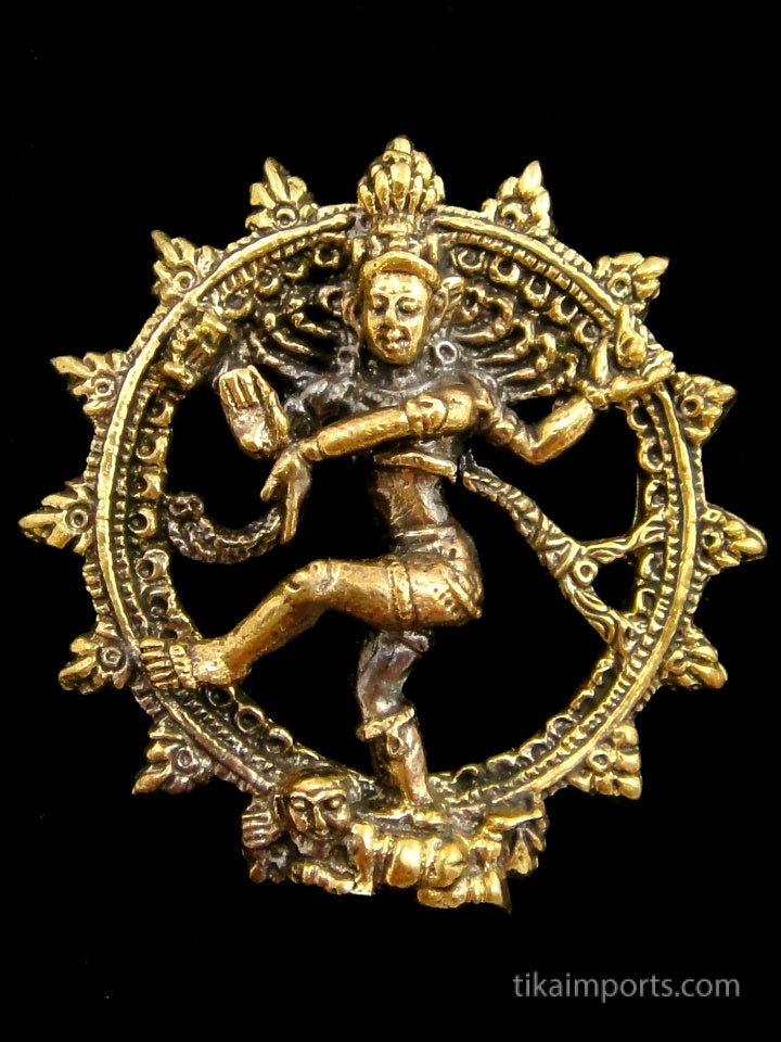 Brass Deity Pendant- Dancing Natraj