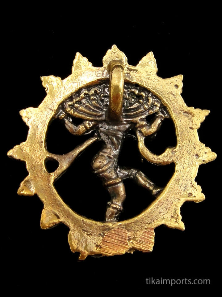 Brass Deity Pendant- Dancing Natraj