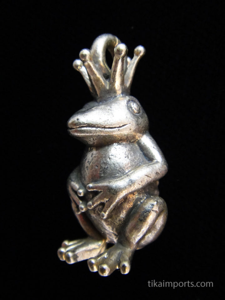 Brass Deity Pendant- King Froggie