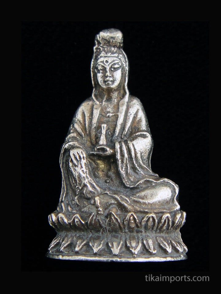 Brass Deity Statuette- Small Quan Yin