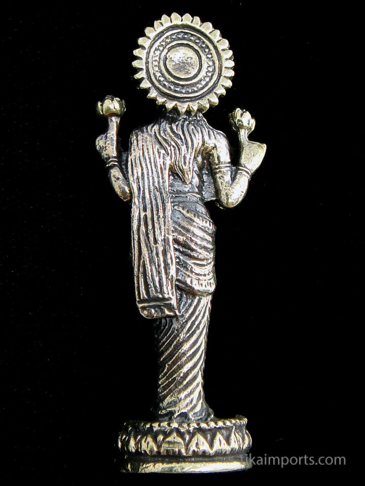 Brass Deity Statuette- Small -Standing Lakshmi