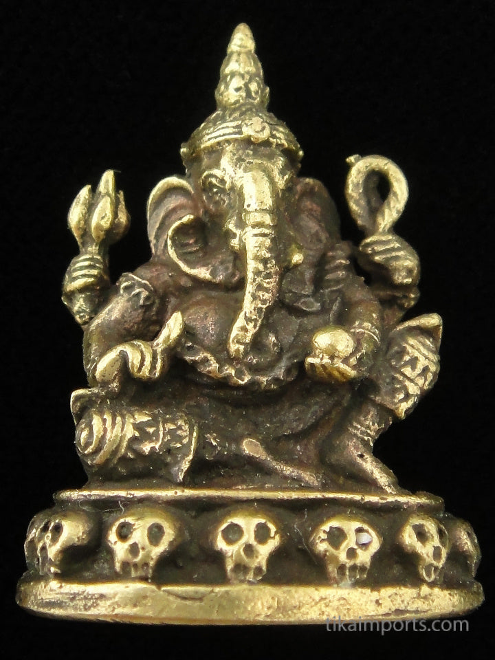 Brass Deity Statuette- Small -Ganesh