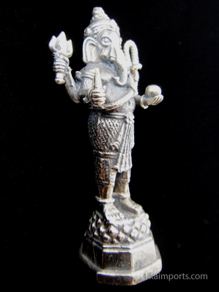 Brass Deity Statuette- Small -Standing Ganesh