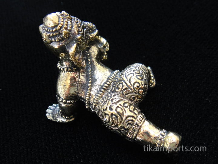 Brass Deity Statuette -Crawling Ganesh