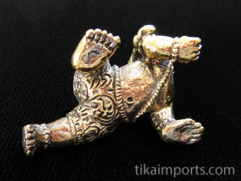 Brass Deity Statuette- Crawling Ganesh