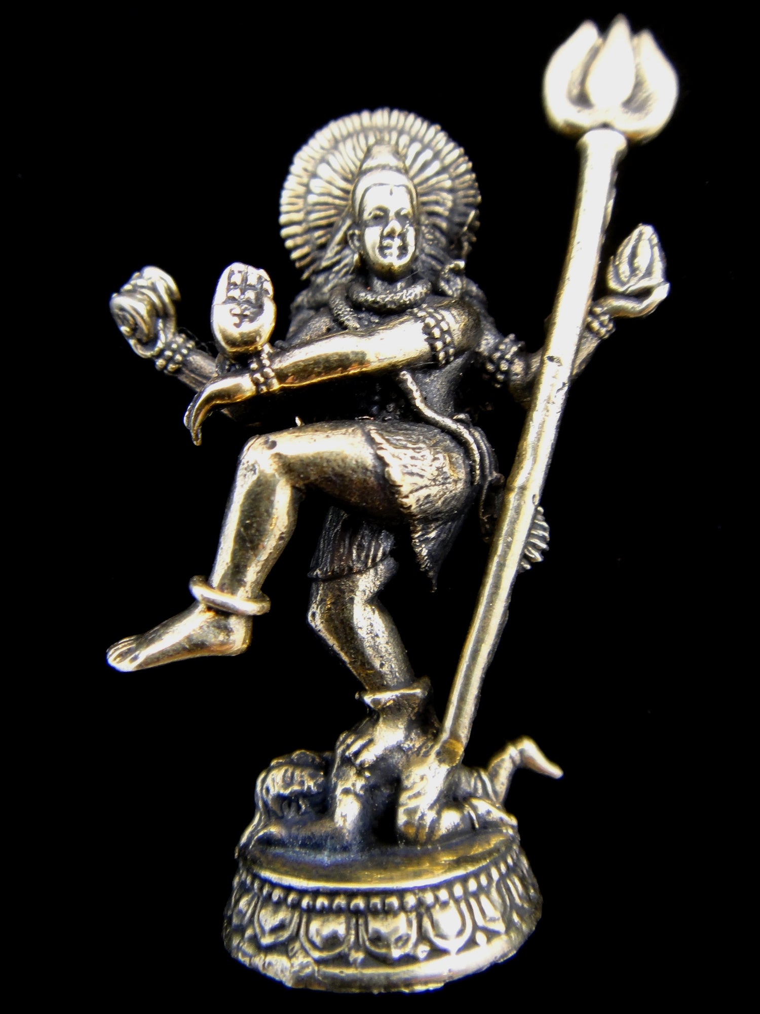 Brass Deity Statuette- Dancing Shiva – Tika