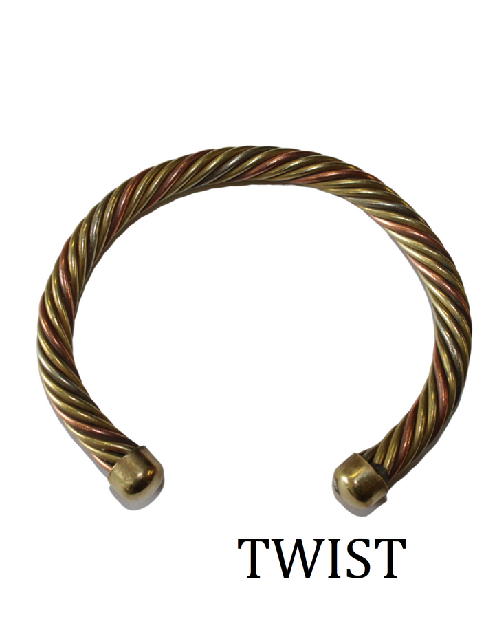 Tri-Metal Bracelet Cuff