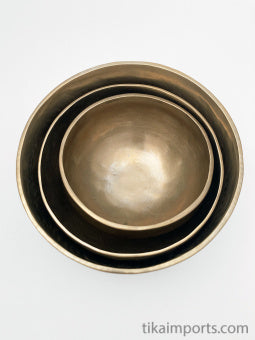 Brass Singing Bowls (set of 3)