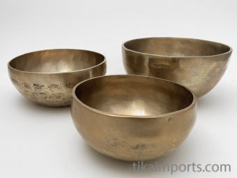 Brass Singing Bowls (set of 3)