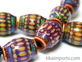 Mirage Beads (Polymer)- Moon Basket