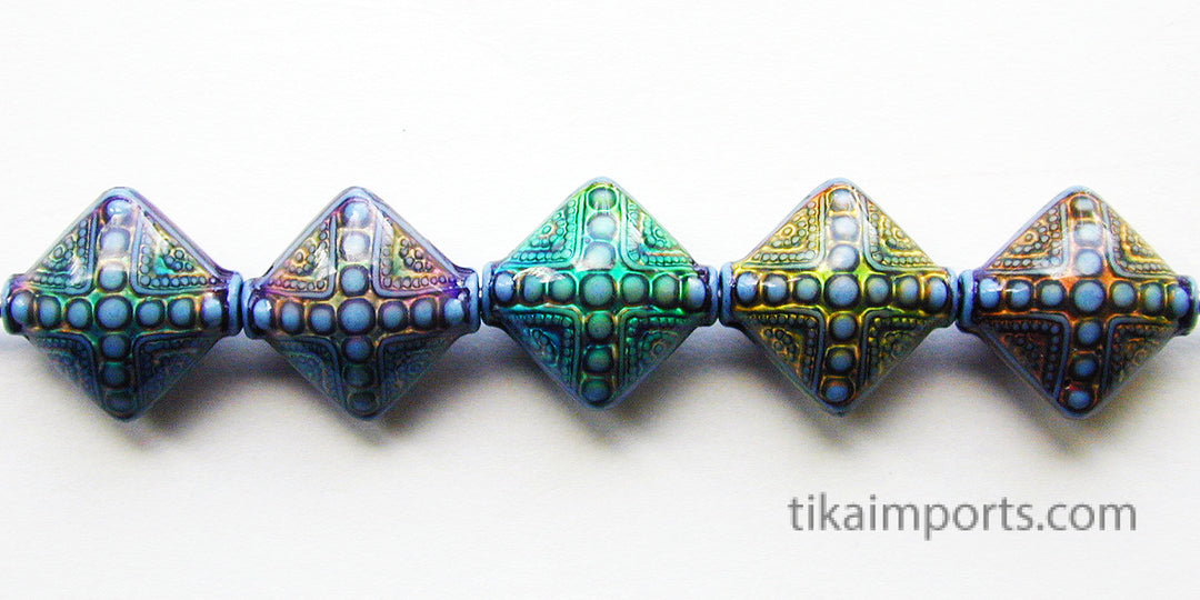 Mirage Beads (Polymer)-Sapphire