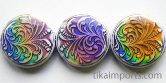Mirage Beads (Polymer)- Fountain Fern