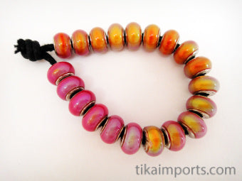 Mirage Beads (Hot Pink)- Bubble Round