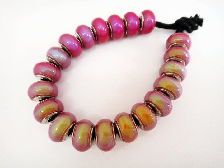 Mirage Beads (Hot Pink)- Bubble Round