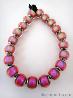Mirage Beads (Hot Pink)- Rounded Tube