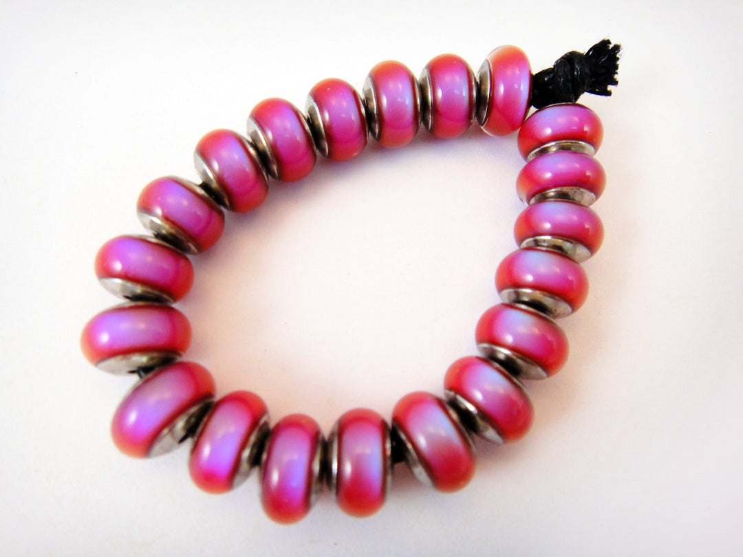 Mirage Beads (Hot Pink)- Rondelle