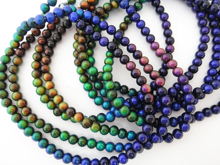 Round Micro Mirage Bead Necklace