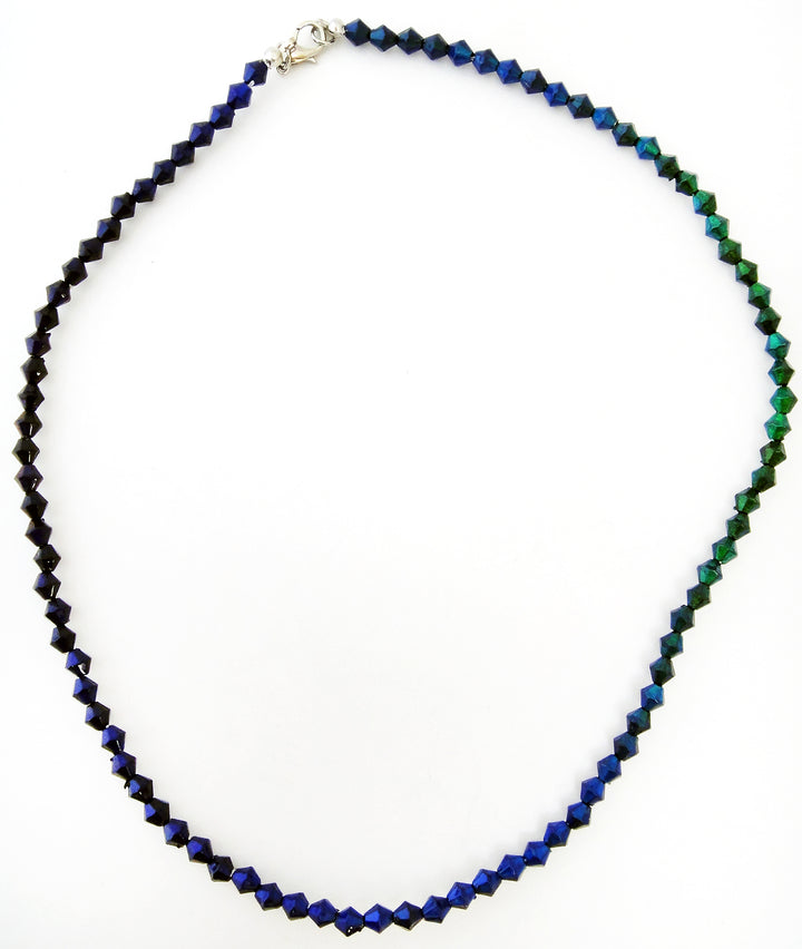 Micro Mirage Bead Necklace- Bicone