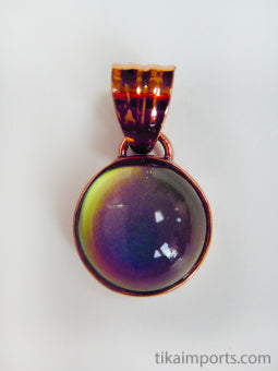 Round Mirage Jewel Pendant, med (copper)