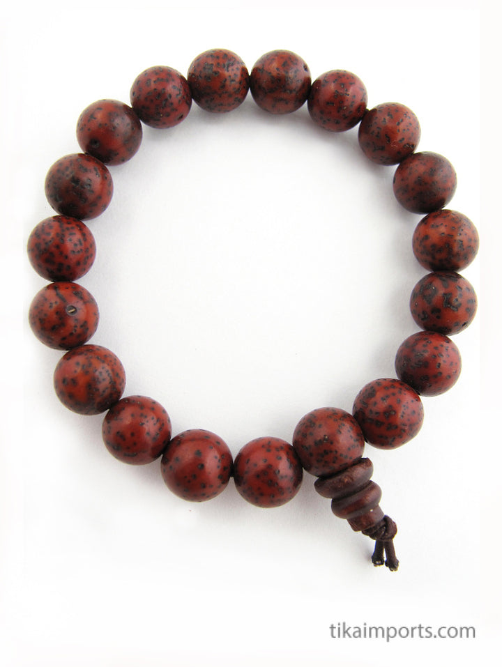 Lotus Seed Bracelet- Red