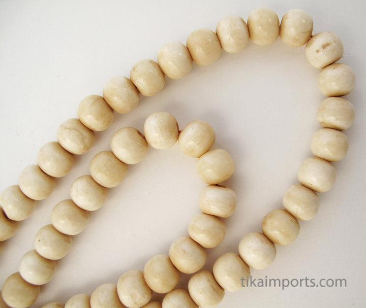 Bone Mala- 12mm Light