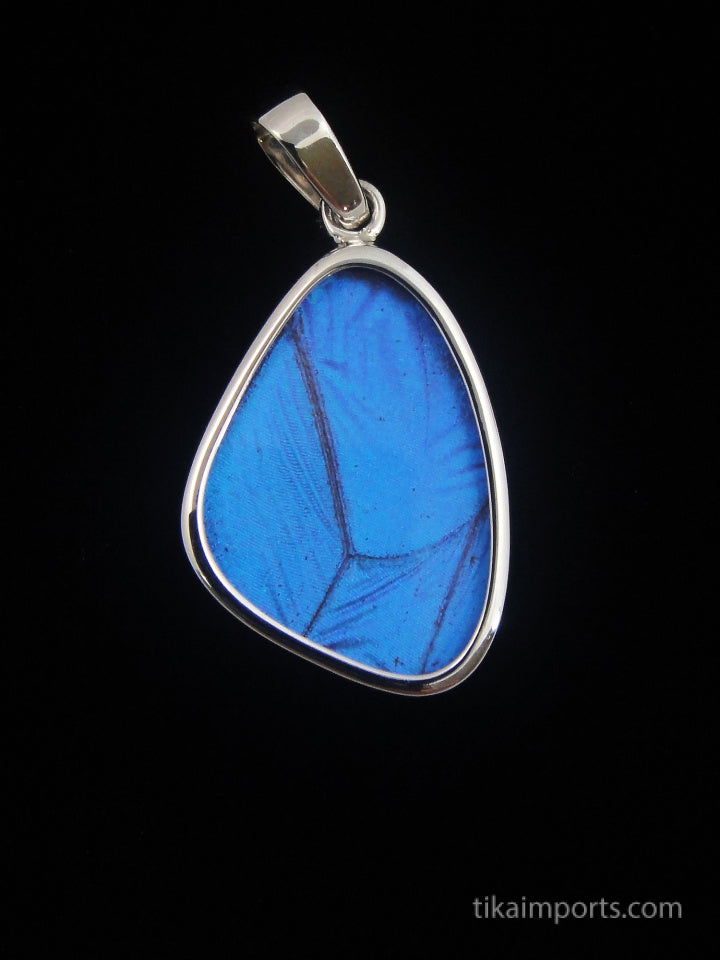 Small Blue Wing Pendant