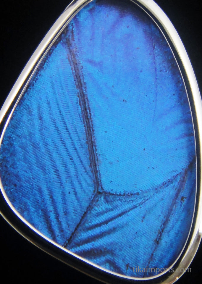 Small Blue Wing Pendant