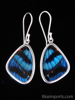 Medium "Blue Flash" Earrings