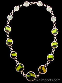 Green & Black Round Necklace