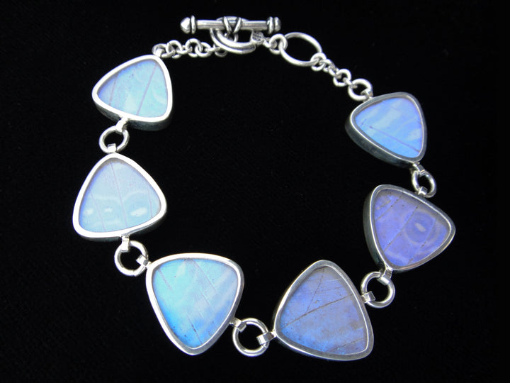 Pearl Blue Triangle Bracelet