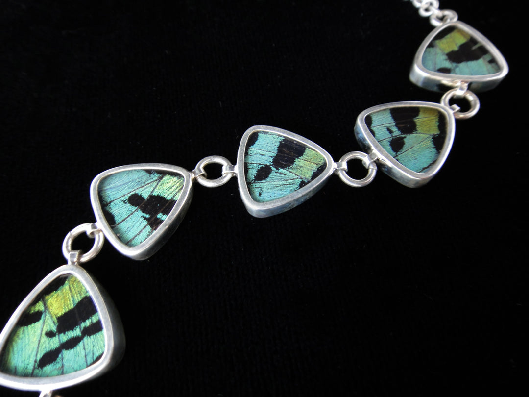 Aquamarine Triangle Bracelet