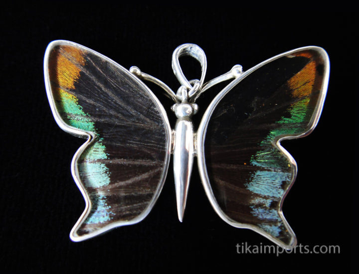 Small Sunset Butterfly Pendant