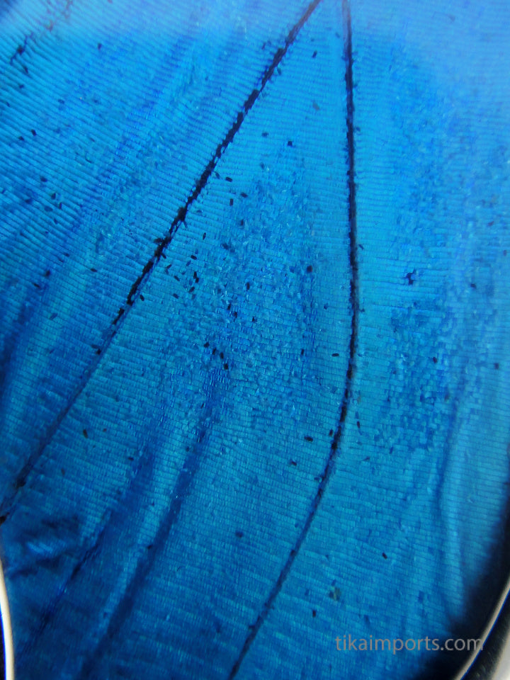 Large Blue Pendant with Filigree Bale
