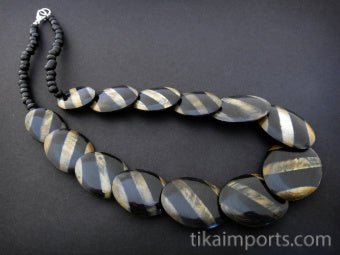 Zebra Stripe Necklace ~ sqn710