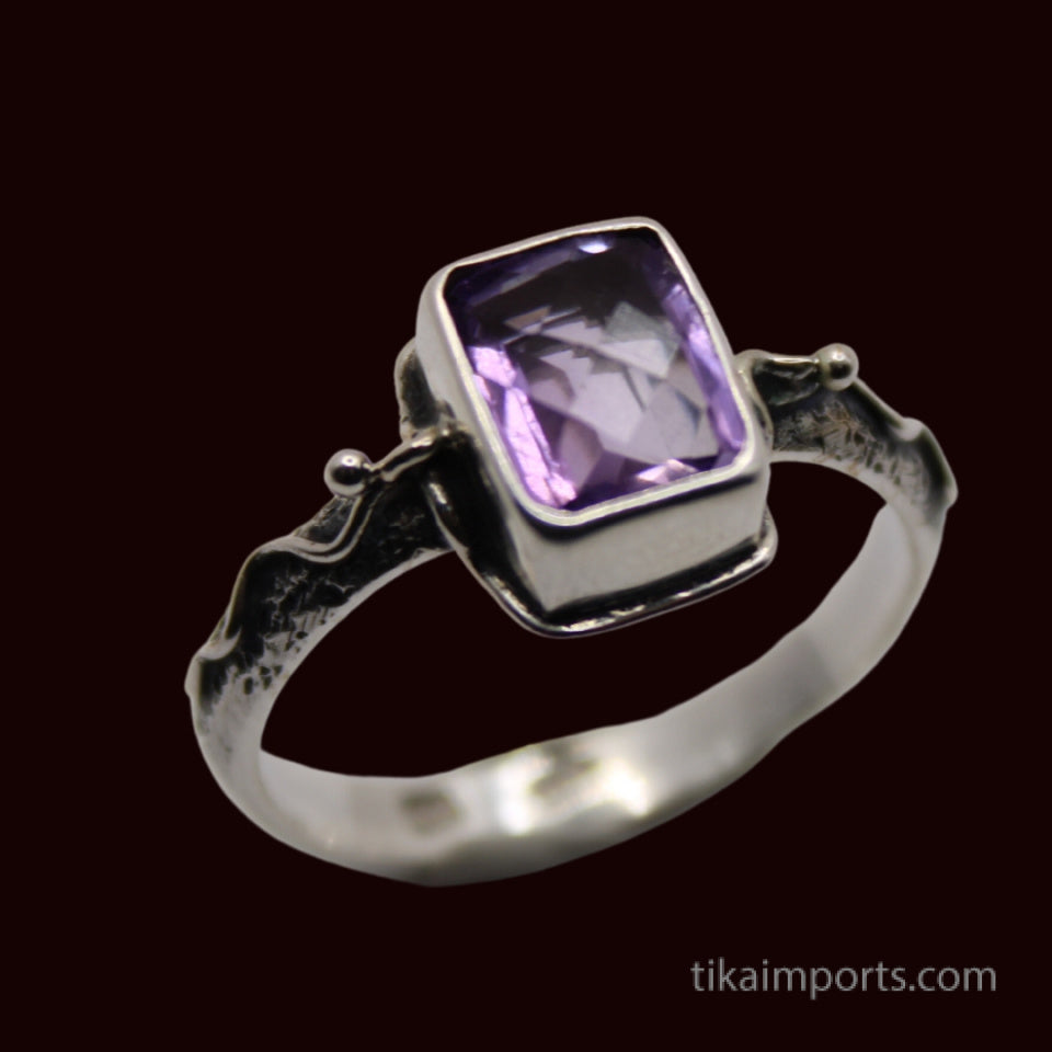 Sterling Silver Amethyst Ring