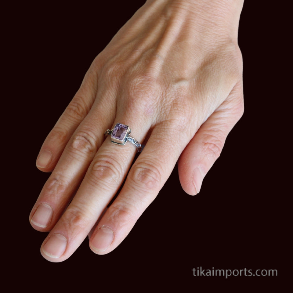 Sterling Silver Amethyst Ring