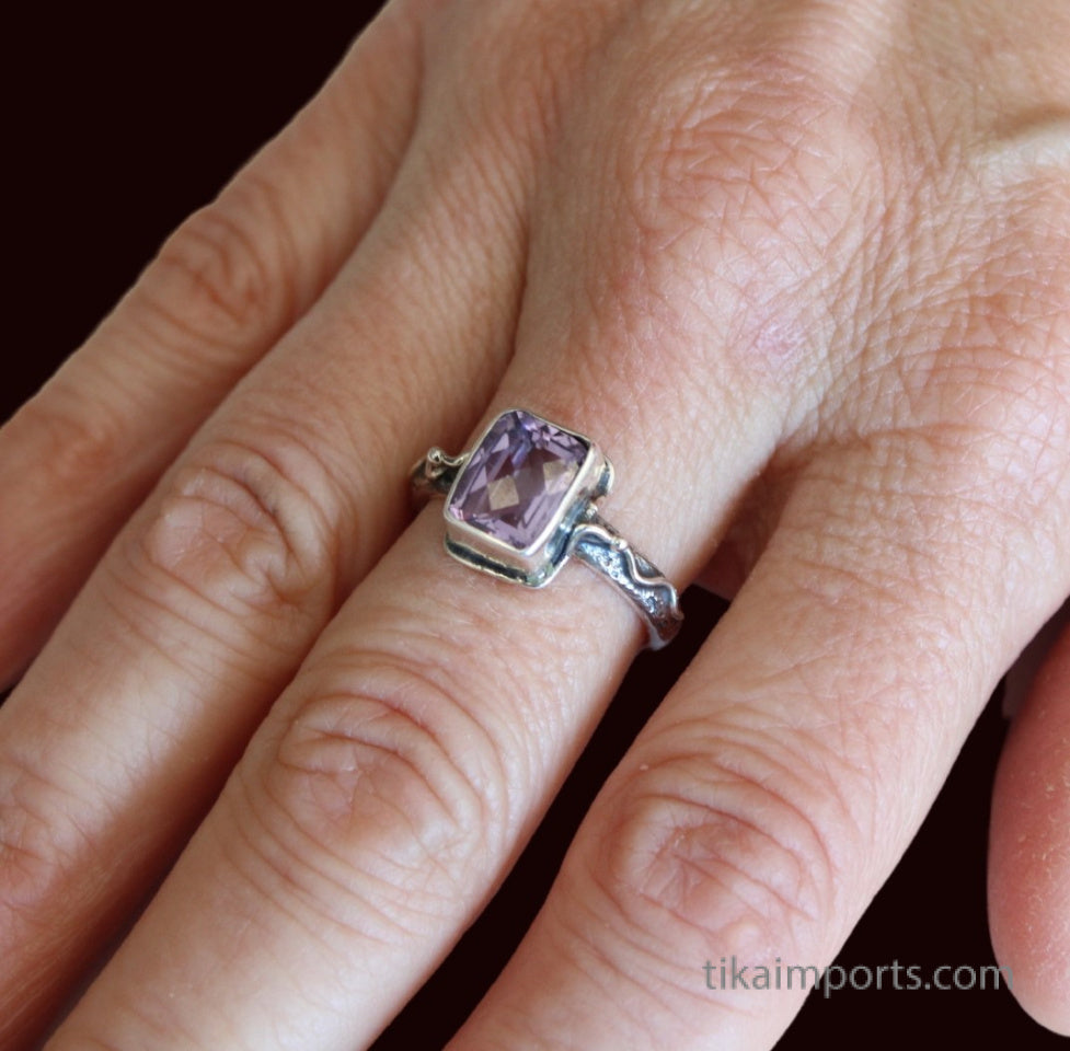 Sterling Silver Amethyst Ring