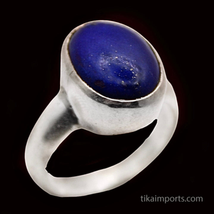 Sterling Silver Ring- Lapis Azul