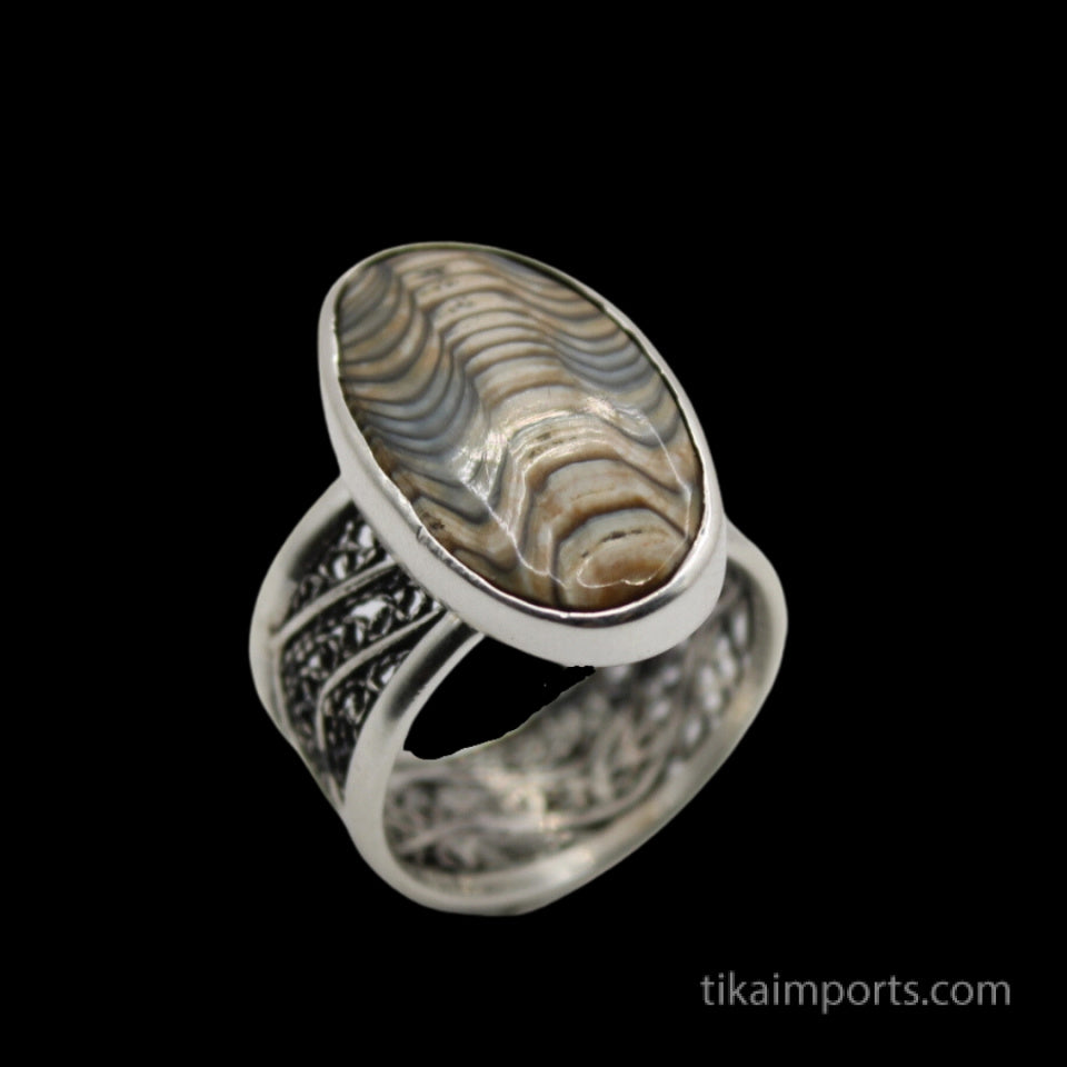 Sterling Silver Anadara Ring- Cannon