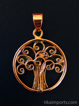 Simple Tree of Life Pendant, copper ~ tr07