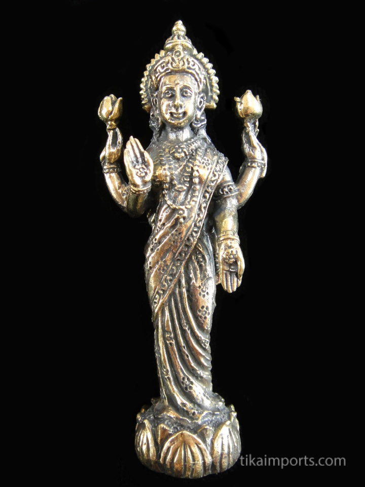 Brass Deity Statuette - Large - Standing Lakshmi