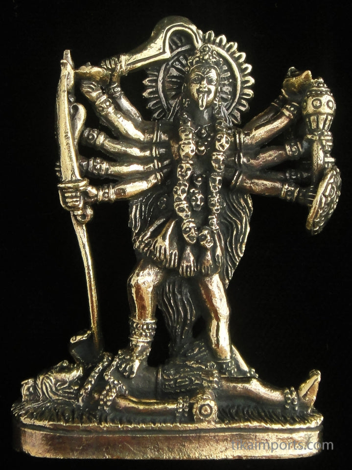 Brass Deity Statuette - Large - Kali