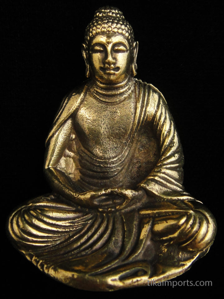 Brass Deity Statuette - Medium - Buddha