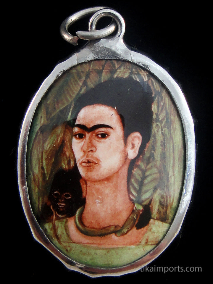 Enamel Pendant- Frida Kahlo