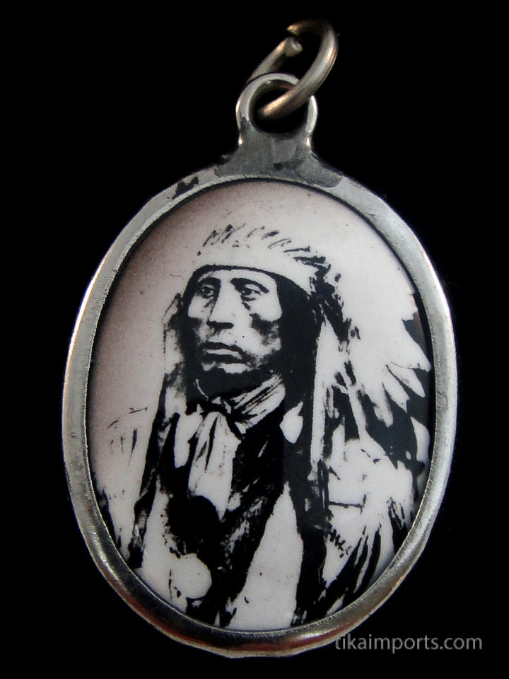 Enamel Pendant- Chief Red Cloud