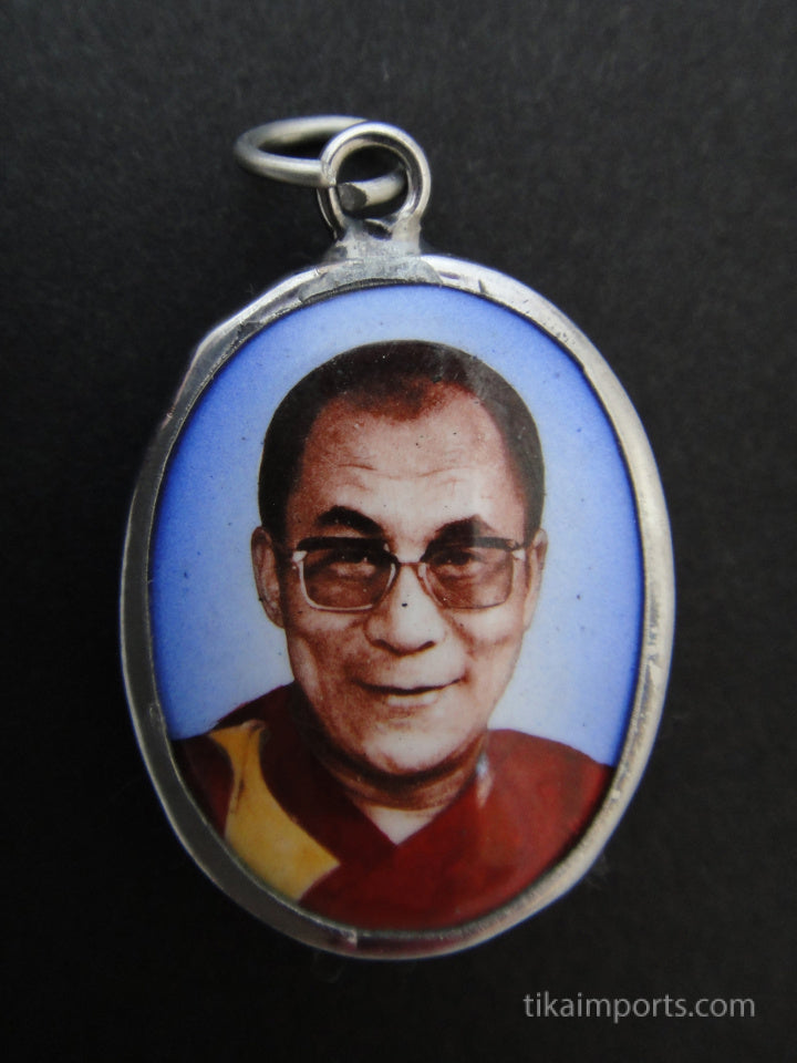 Enamel Pendant- Dalai Lama