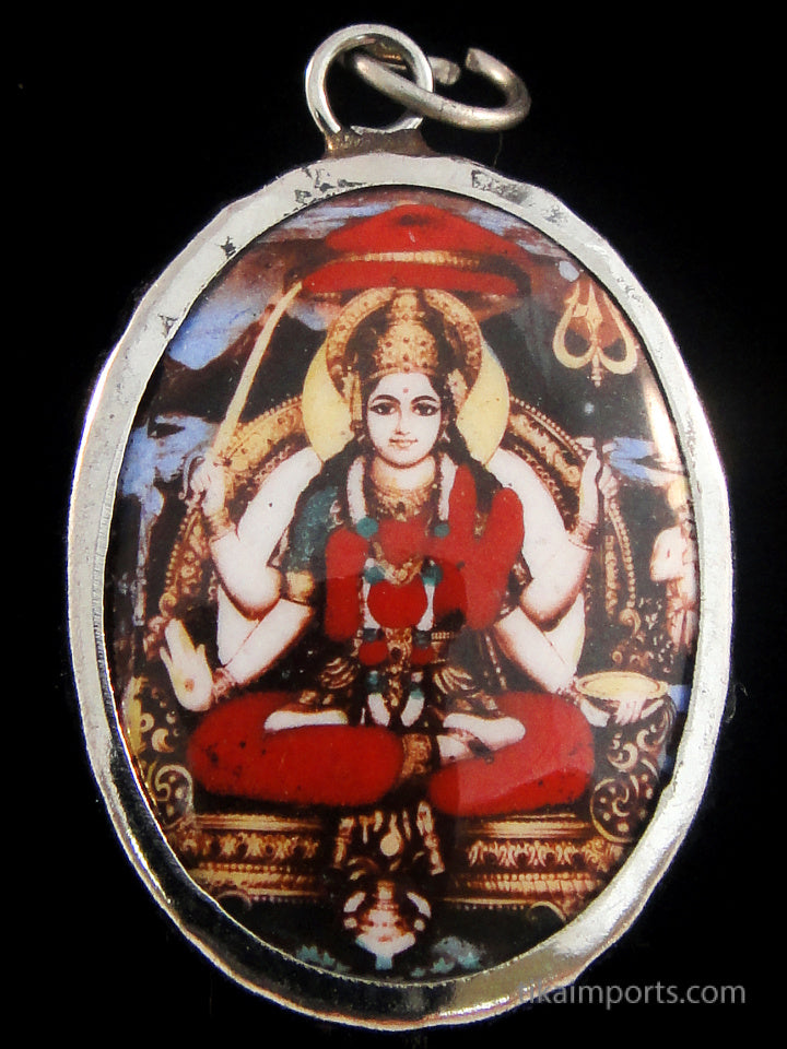 Enamel Pendant- Durga